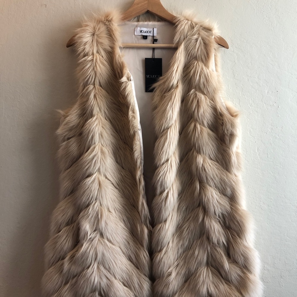 Faux fur vest